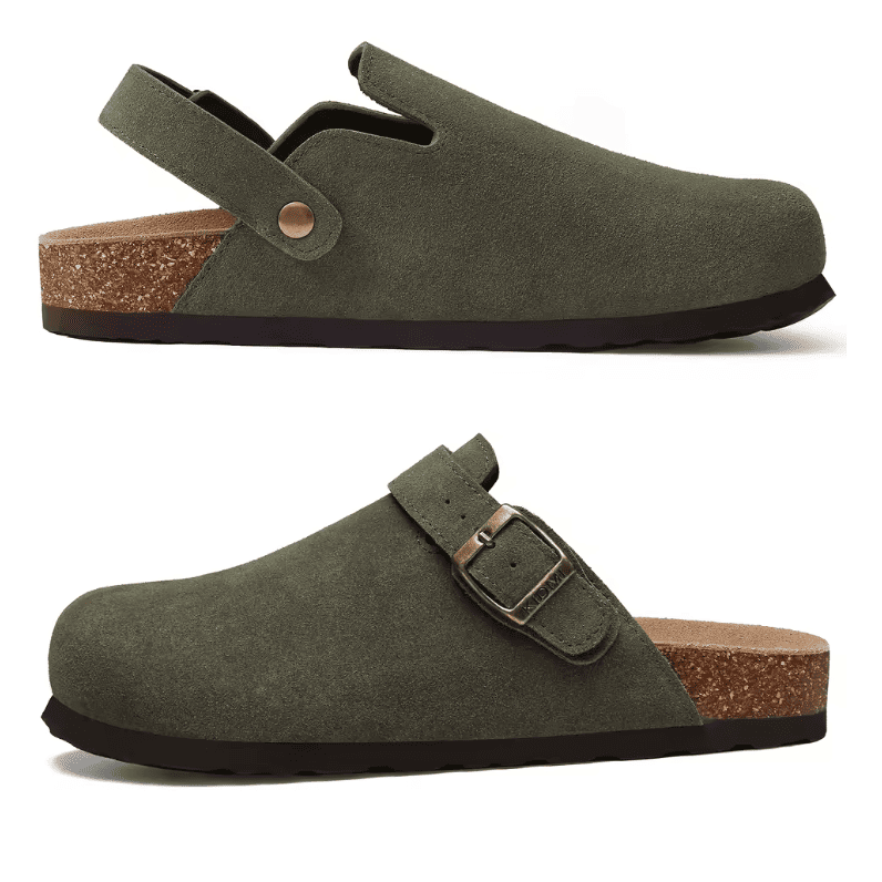 Suede Clogs
