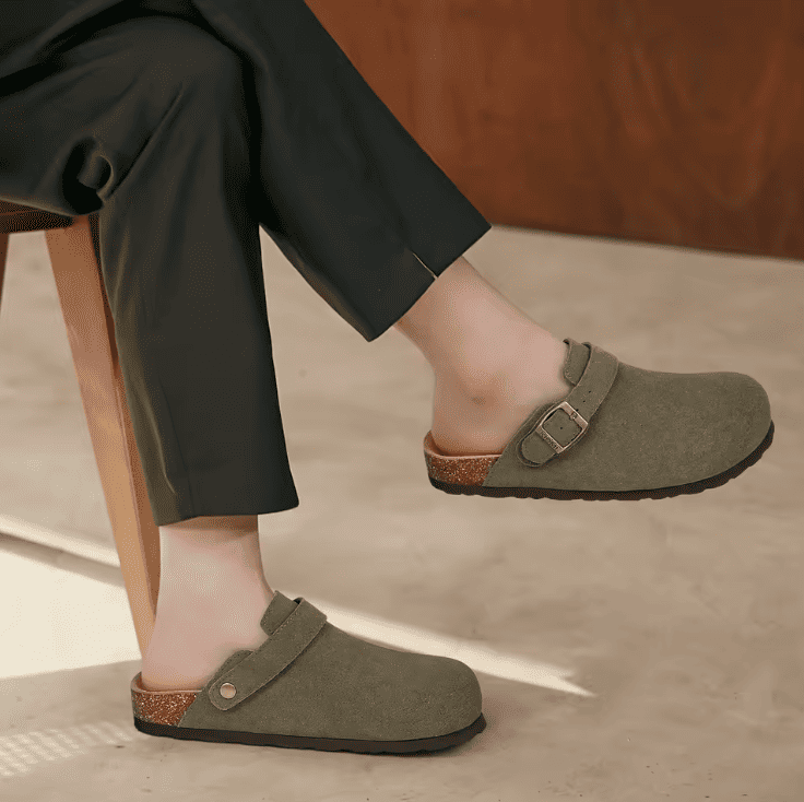 Suede Clogs