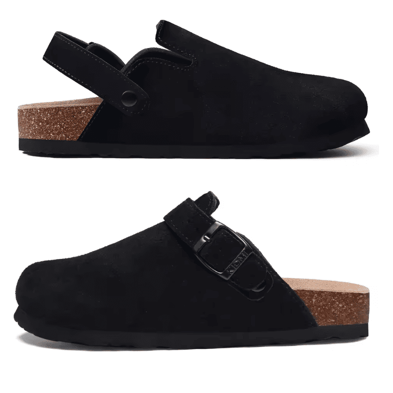 Suede Clogs