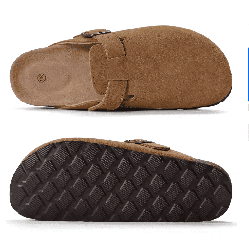 Suede Clogs
