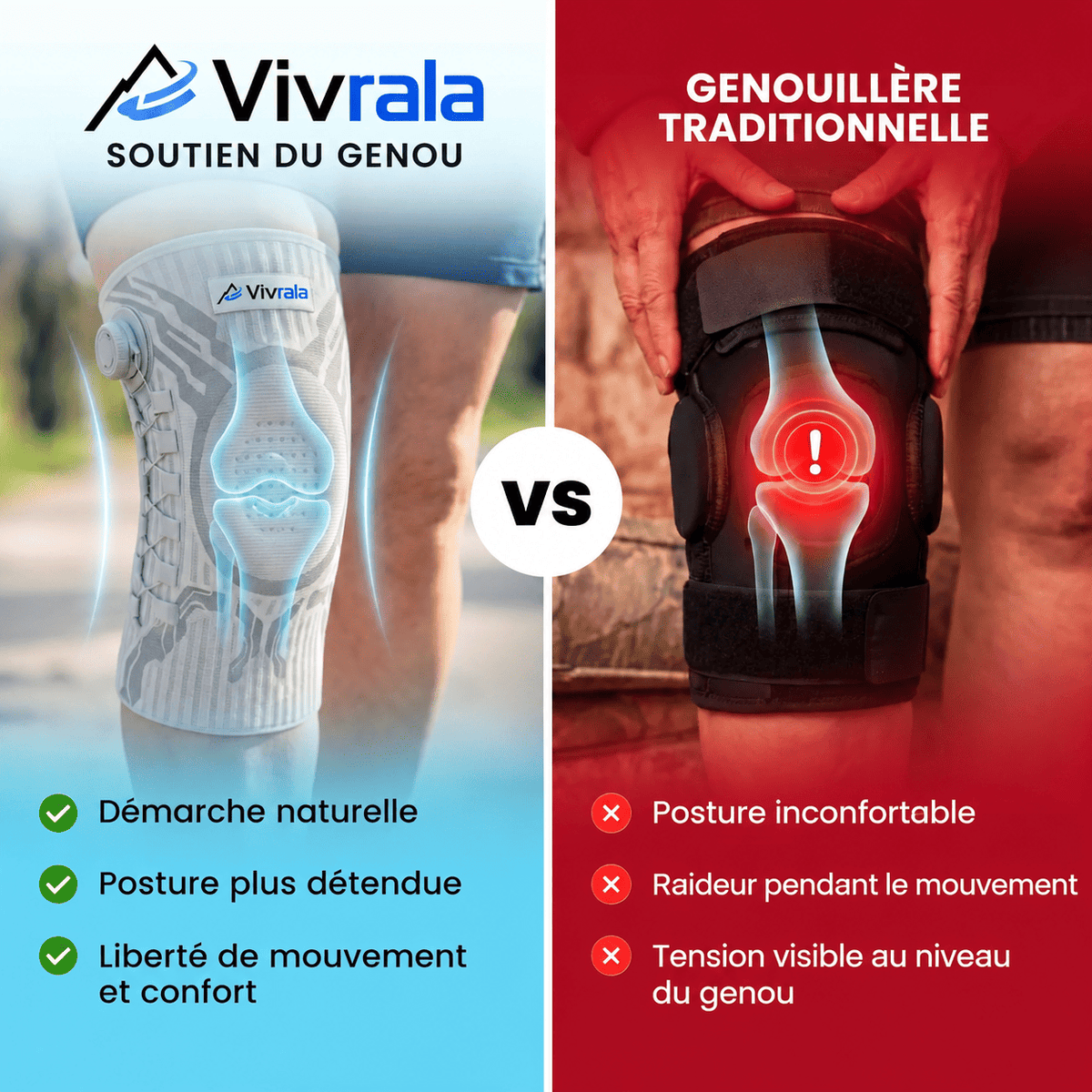Genouillère de compression Peakable-flex