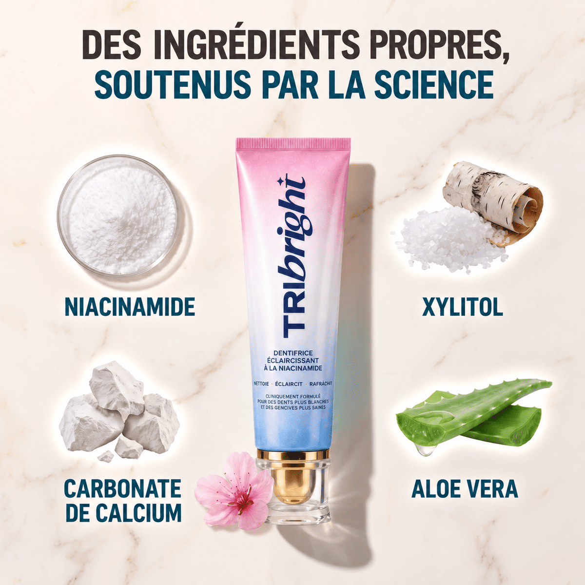 Dentifrice blanchissant à la niacinamide - TriBright