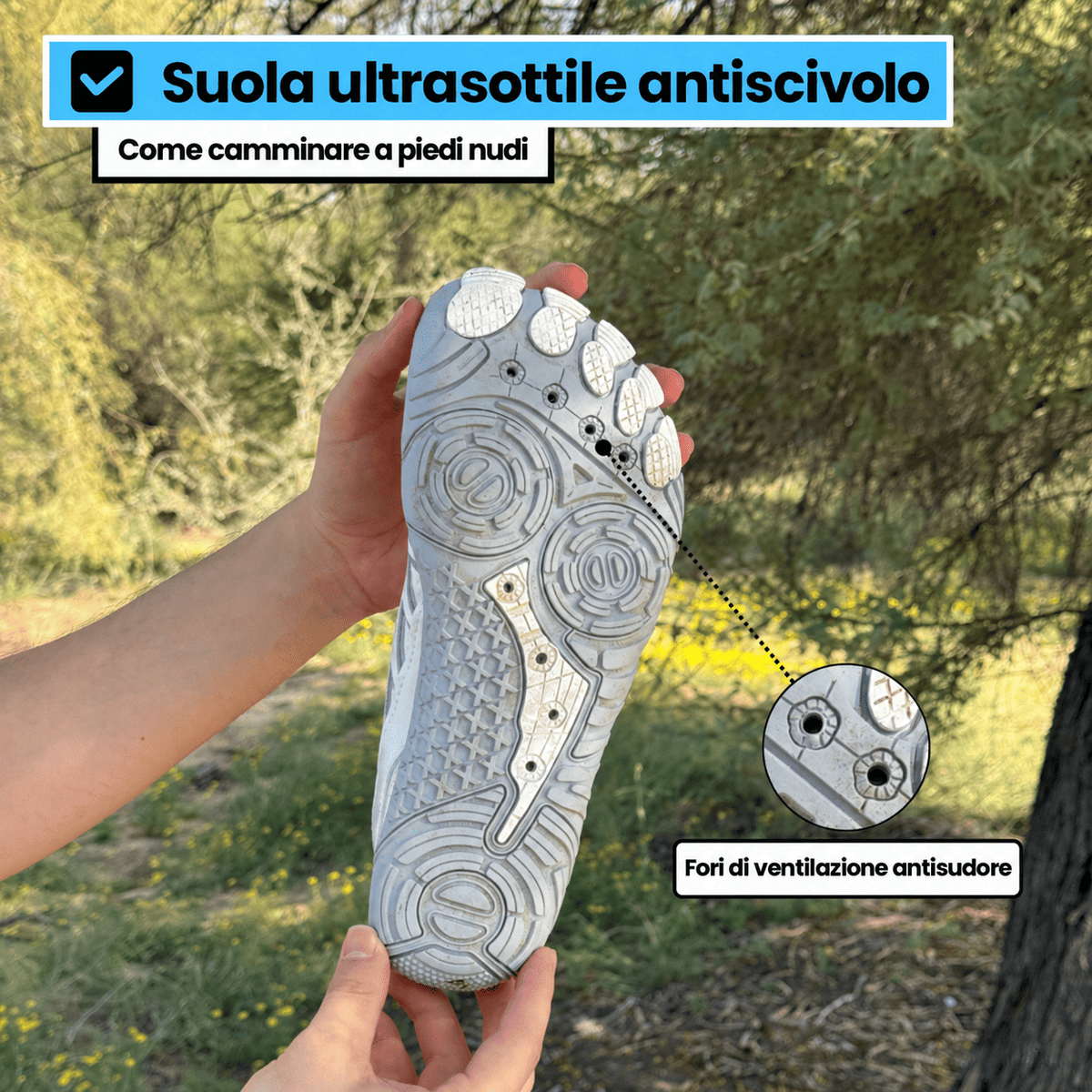 Bronoire Pro avec cuivre - Chaussures barefoot polyvalentes avec mise à la terre