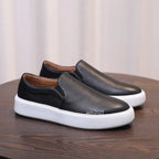 Retro Genuine Leather Breathable Soft Casual Men's Sneakers