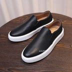 Retro Genuine Leather Breathable Soft Casual Men's Sneakers