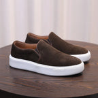Retro Genuine Leather Breathable Soft Casual Men's Sneakers